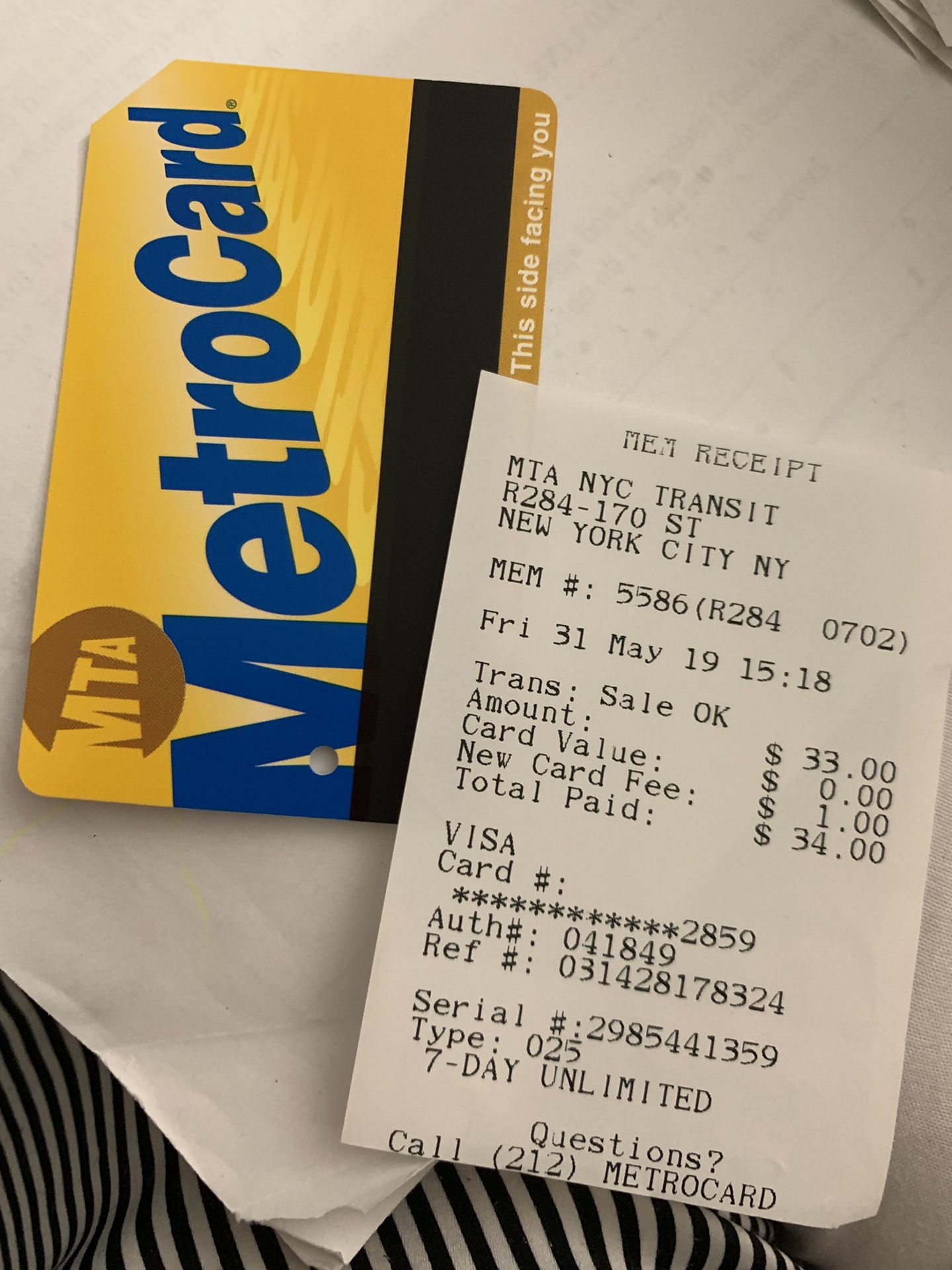 7 days unlimited MetroCard