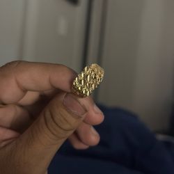 10k Golden Nugget Ring 