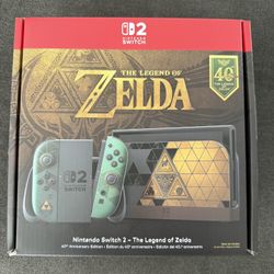 Zelda 40th Anniversary Nintendo Switch 2 Console 