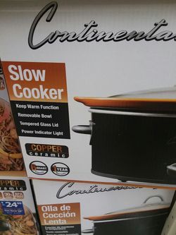 Slow cooker crock pot copper