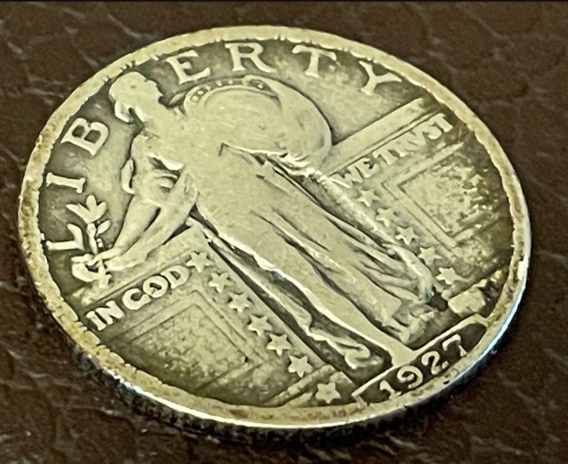 1/4 Dollar 1927. Collectable Coin USA 