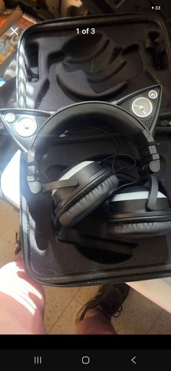 Brookstone cat headphones