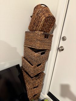 Wicker Baskets Bundle