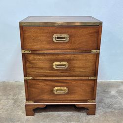 Vintage British Military Style Campaign Chest