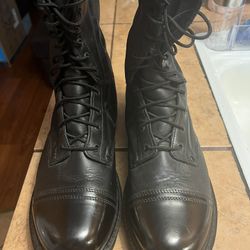 rocky mens paraboot 10' works boots black