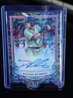 2024 bowman sterling Dalton rushing auto sterling silver /100
