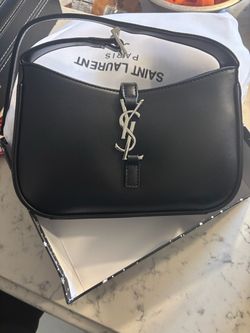 Saint Laurent YSL Black Leather Shoulder Bag