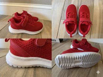 BRAND hat NEW Kids Red Lightweight Sneakers / Running Shoes - Size 10