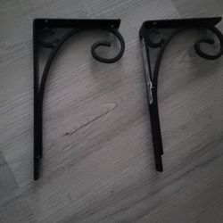 2 Shelf Brackets,8"×4.5"×0.75"