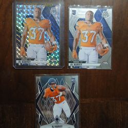 Football rj Harvey rc cards