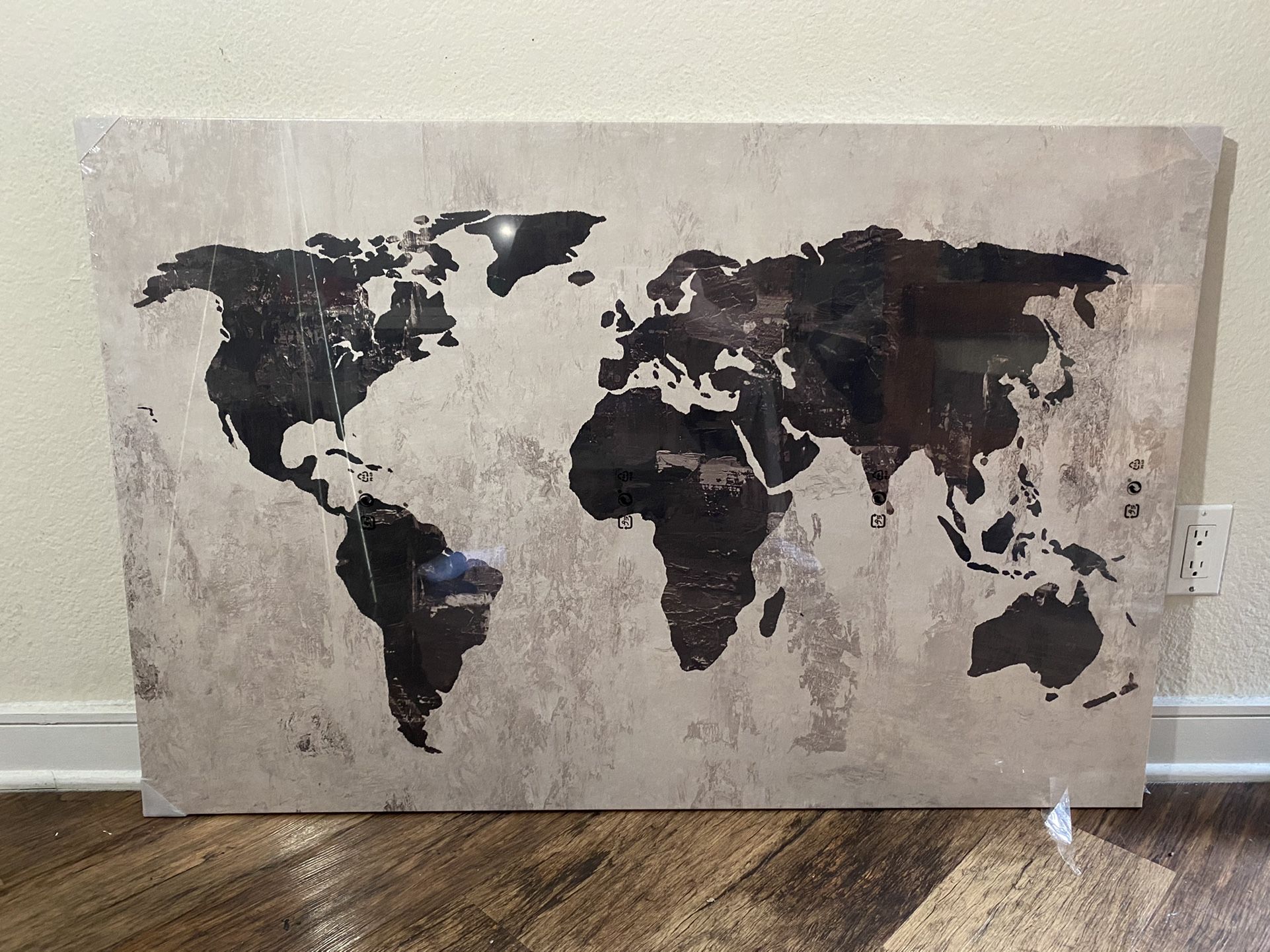 IKEA World Map Canvas Art