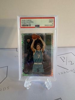 2025-26 Topps - Kon Knueppel #204 Topps Foil Pattern 🔥PSA 9🔥 (RC)