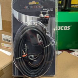 Elite Audio Premium Series 15ft. 4-Channel Car Audio RCA Cable. 