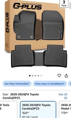 NEW Toyota Corolla Floor Mats ‘20-‘25
