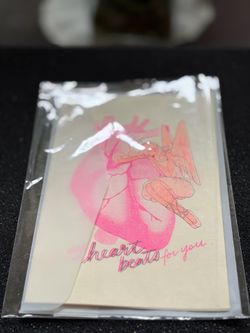 One card and one envelope