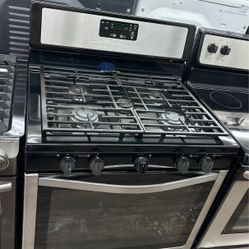 WHIRLPOOL STAINLESS STEEL GAS STOVE 