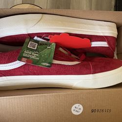 Vans Red Suede Sneakers 