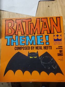 Batman theme vinyl album record super rare