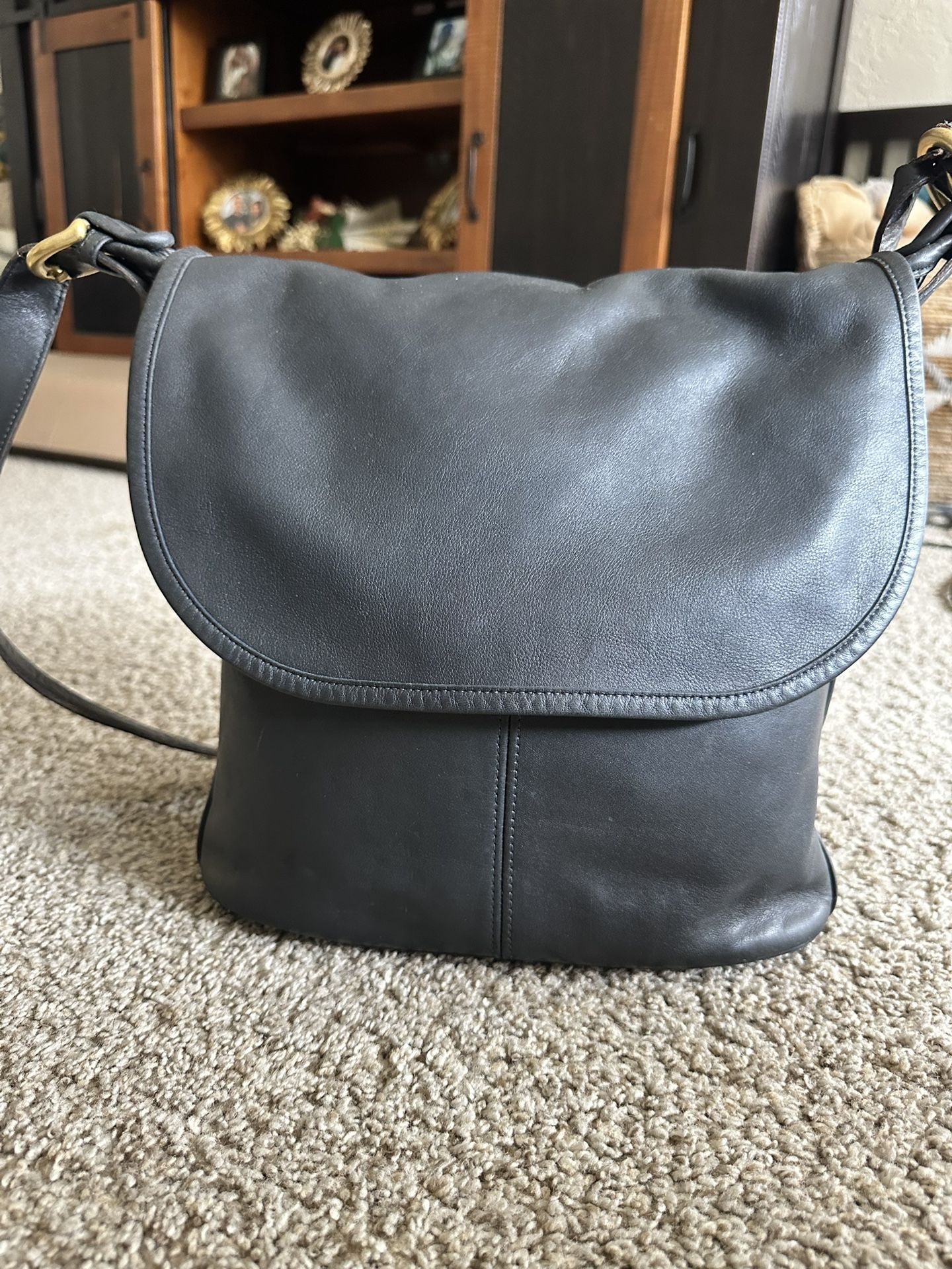 Black Leather Coach Purse