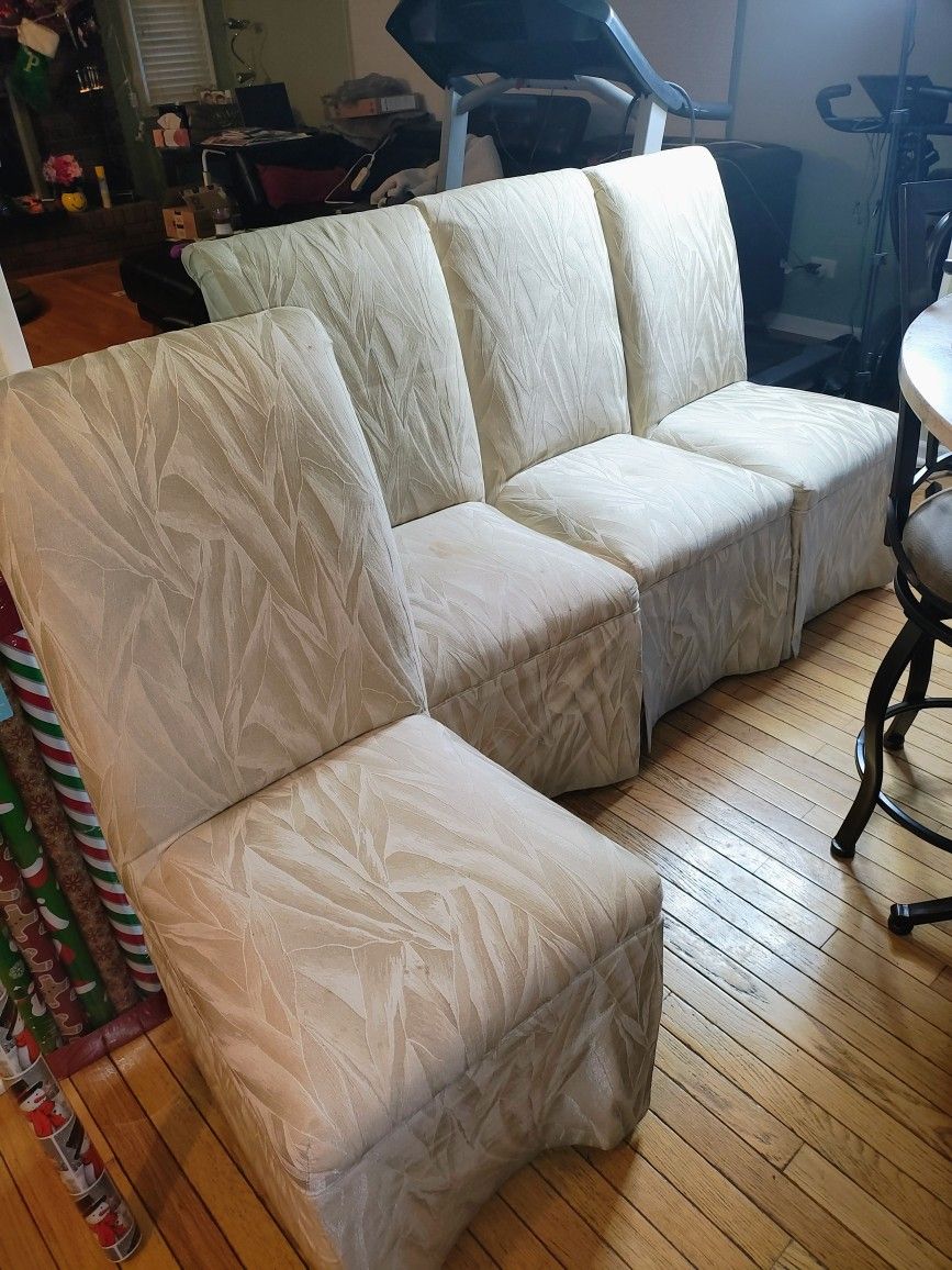 Upholstered & Skirted Dining Chairs - Set of 4