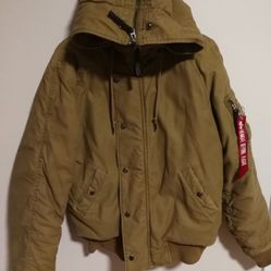 Alpha industries women's hoodie flight jacket size S in excellent condition