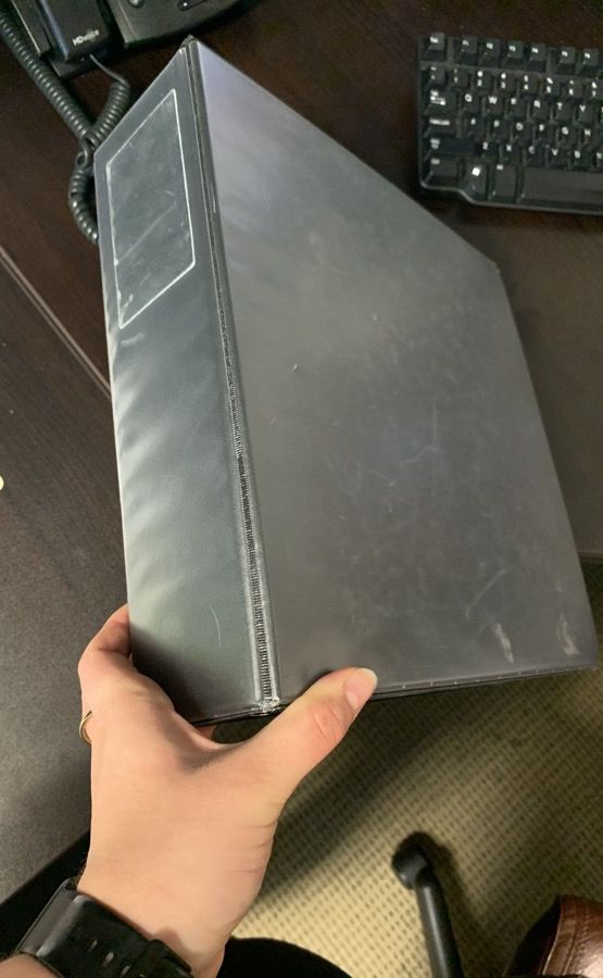 3-ring binders (buy together or separate)