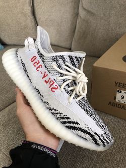 Yeezy zebras “size 9”
