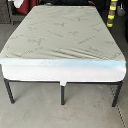 Full Size Standard Bed  W/10 In Memory Foam Mattress