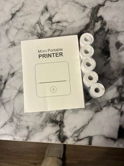 Mini Portable Printer with Paper Rolls