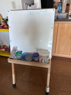 Selling two sided wooden art easel