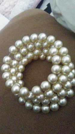 Wraparound Feux Pearl Bracelet
