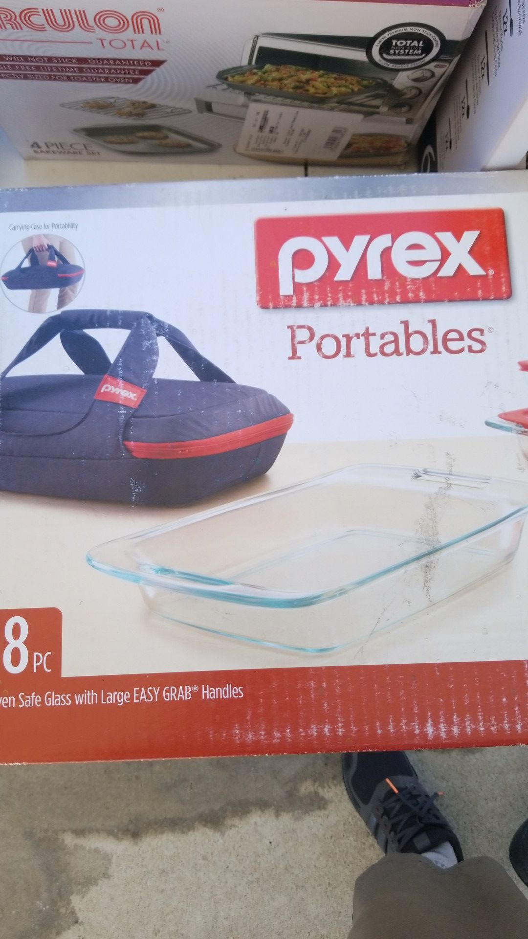 Pyrex glass portables