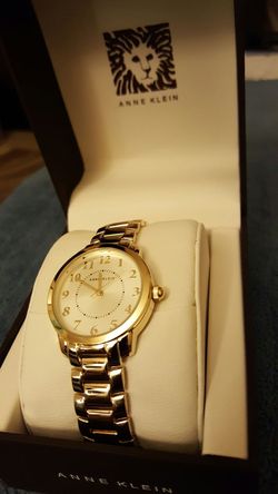 New anne Klein gold tone watch