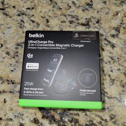 Belkin MagSafe Charger Compatible, 2-in-1 Wireless Charging Station