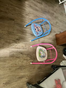 Metal kids chairs
