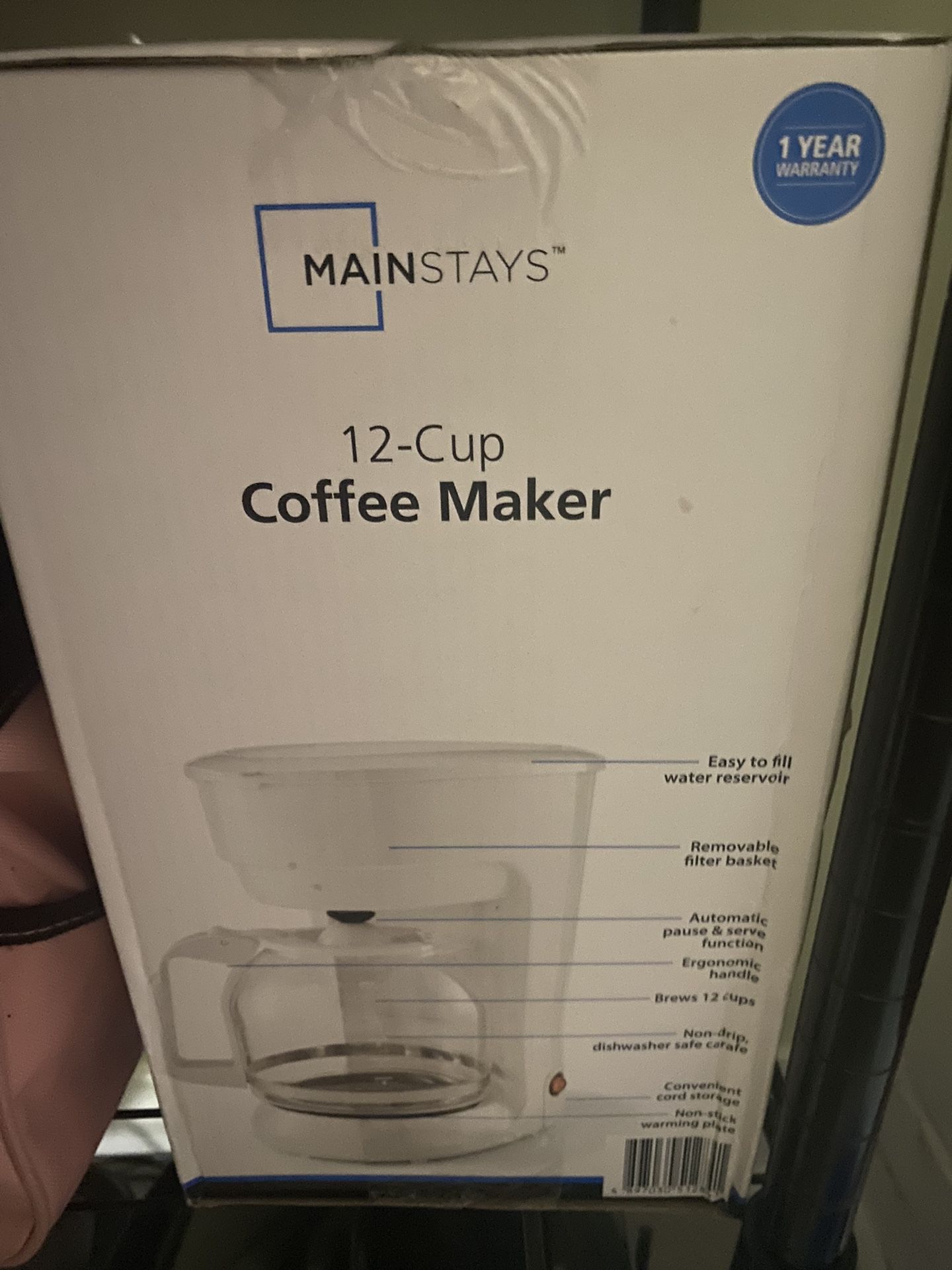 Mainstays 12Cup Coffee Maker