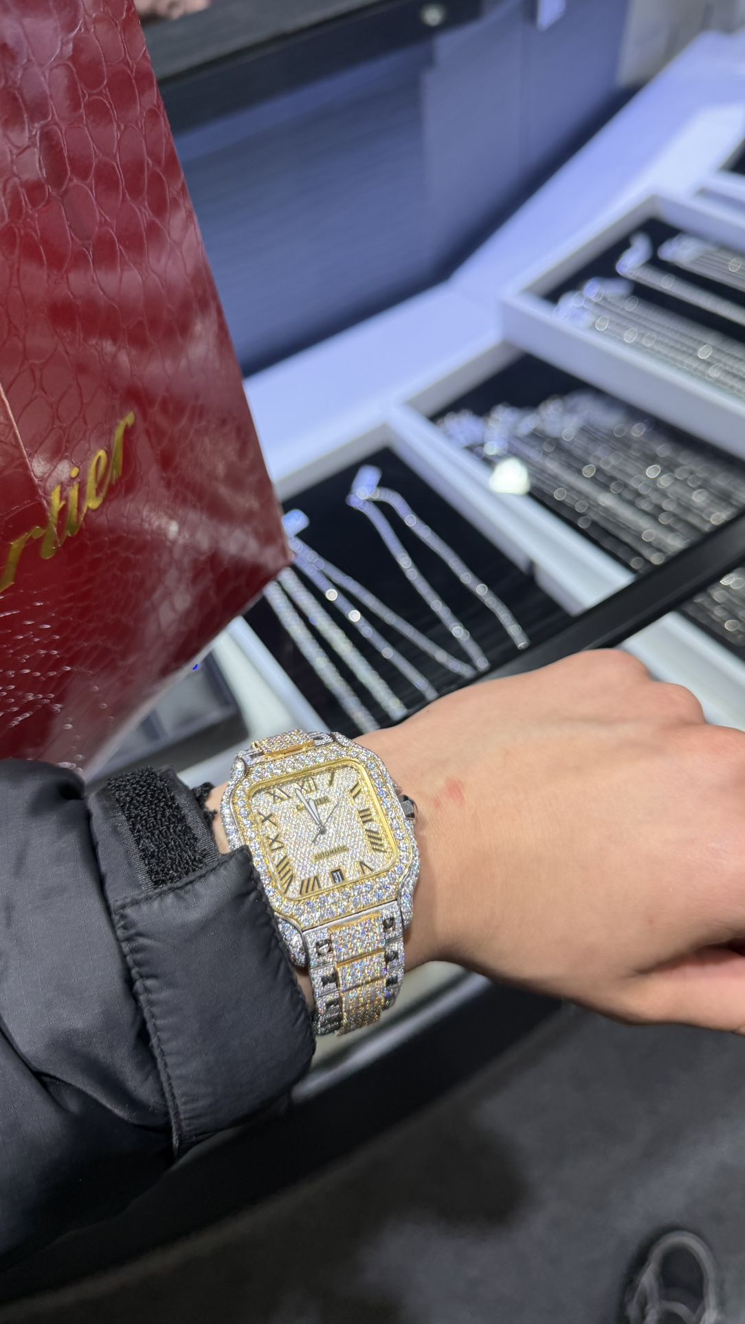 MOISSANITE VVS STONE WATCH