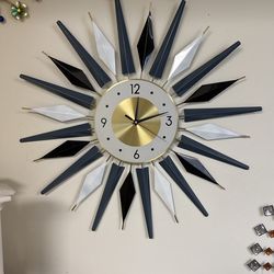 Metal Art Wall Clock