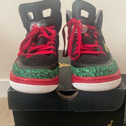 Jordan Spizike Black Varsity Red