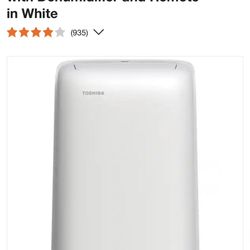 Toshiba Portable Air Conditioner 