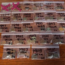 Indian Head Penny Lot!! 25 Coins all different Years! AG to Fine!