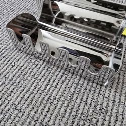 5-Slot Wall Mounted Rustproof Stainless Steel Toothbrush Holder w/ Lid