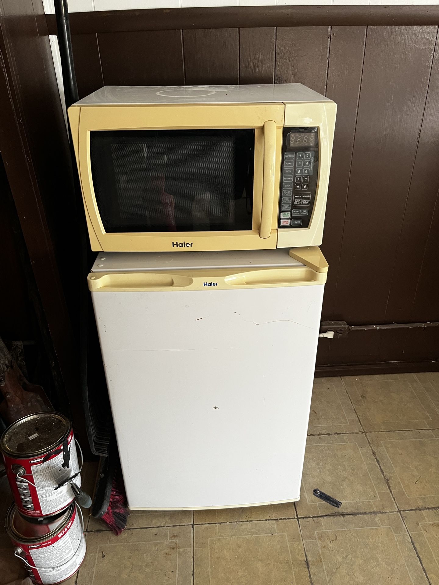 Haier mini Fridge And Microwave
