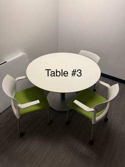 Round White Table OBO