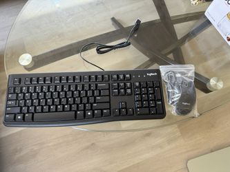 Logitech wired Keyboard And Mouse