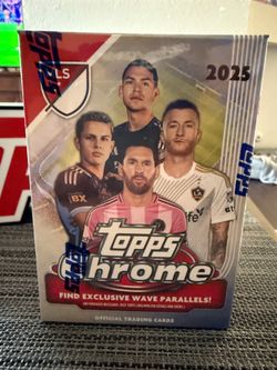 2025 Topps Chrome MLS Major League Soccer Factory Sealed Blaster Box 28 Cards