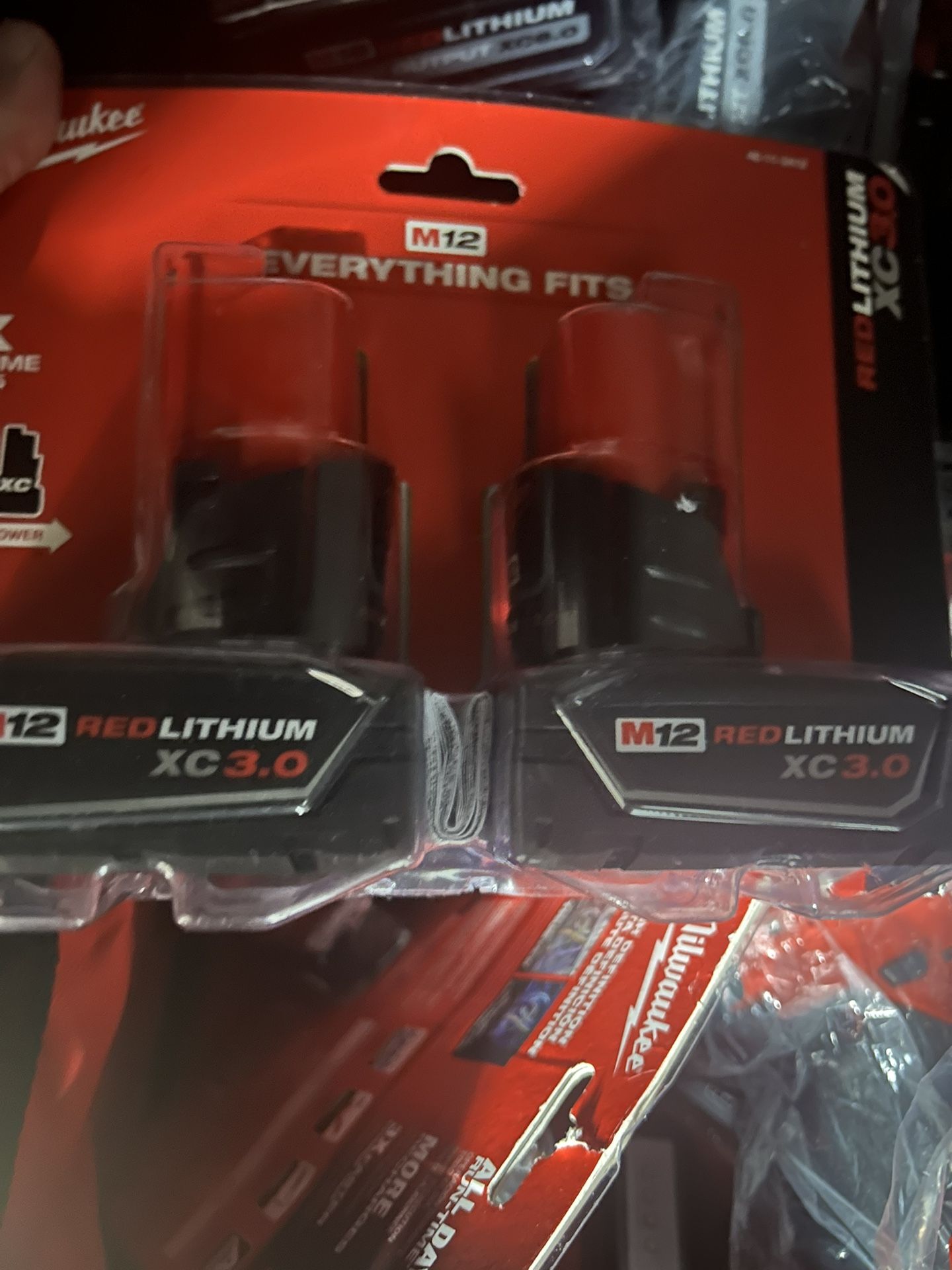 Milwaukee M12 3.0 Twin Pack Batteries $100