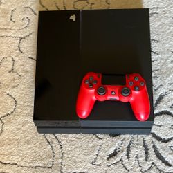 PS4 With One Controller, 4 Games 