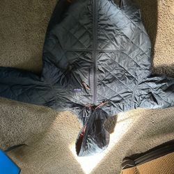 Patagonia Diamond Quilted Insulated Bomber Hoodie - Men's XL 