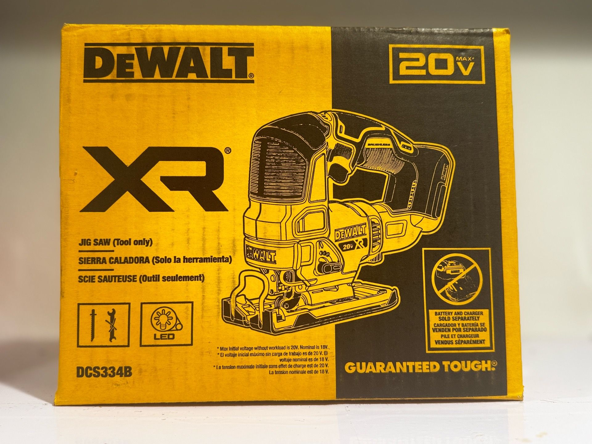 NEW DEWALT 20V MAX XR Brushless Jig Saw Tool Only DCS334B